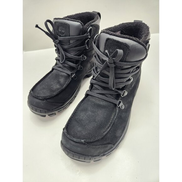 Timberland Men's Chillberg Waterproof Hiking Black Nubuck Boots Size 7 Mens - Picture 6 of 13